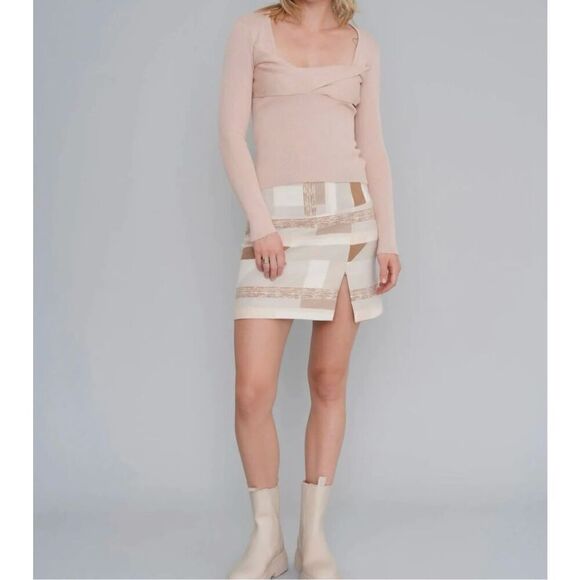 Le Superbe Twisted Sister Top In Nude Size XS - Picture 3 of 4